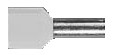 Bild von Zwillings-Aderendhülse 2x6.0mm2 x 14mm